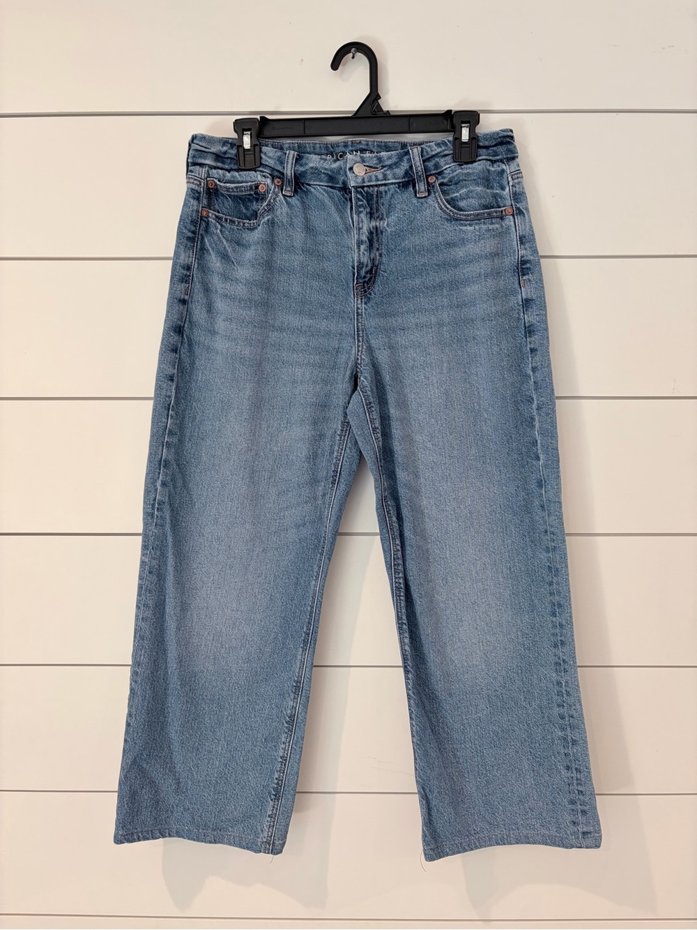 American Eagle Curvy Stovepipe Jeans Size 8 High Rise Y2K 90s Dadcore